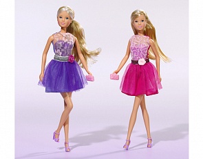 Кукла Штеффи в блестящем платье, 29 см., 2 вида (Simba, 5730696)